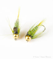 Sissos Witch Nymph Gold Head Olive #12 2kpl