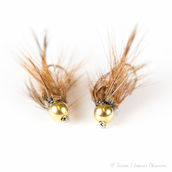 Sissos Witch Nymph Gold Head Brown #12 2kpl