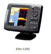 Karttaplotteri/kaikuluotain Lowrance Elite-5 DSI