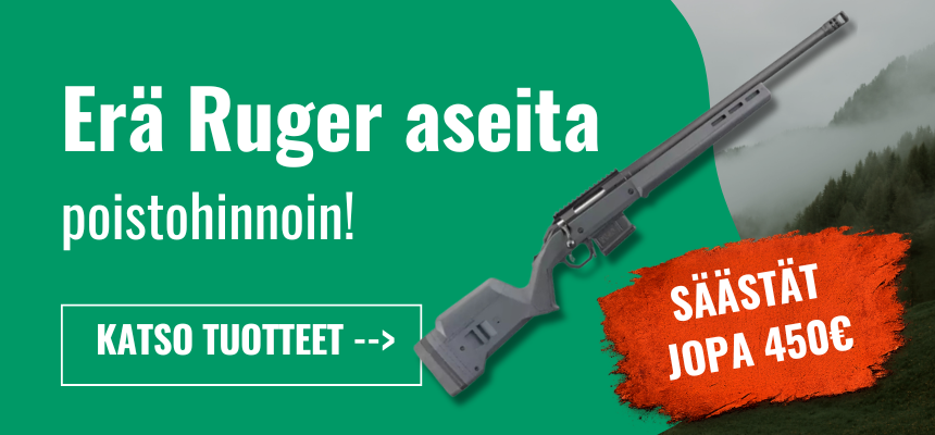 Ruger-aseiden poistomyynti
