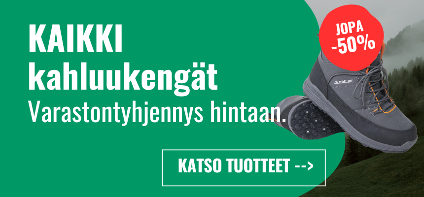 Kaikki kahluukengät poistohintaan