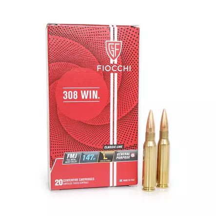 Fiocchi .308 Win. 9,52g FMJ patruuna - .308 Winchester kiväärinpatruunat - 762344040417_100 - 2