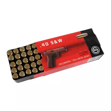 Geco 40 S&W FMJ Flat-Nose 11,7g pistoolipatruuna - Muut pistoolin ja revolverin patruunat - 4000294177125_1000 - 2