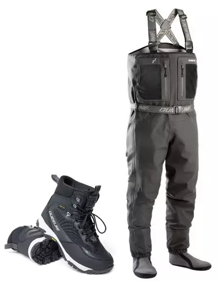 Guideline Laxa 2.0 kahluuhousut ja Guideline HD Vibram kahluukengät -kahluupaketti - Kahluuhousu + kenkä -tarjouspaketit - LaxaSGHD10 - 1