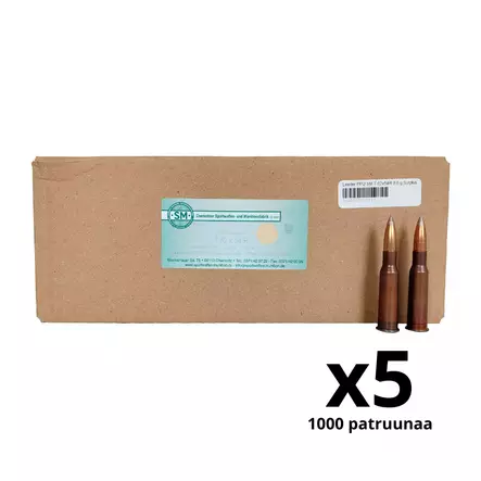Leader PPU SM 7,62x54R 9,6 g Surplus - 7,62x53R kiväärinpatruunat - 5020500000018_1000 - 1