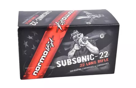 Norma .22 LR Subsonic 500ptr/ltk - .22 LR pienoiskiväärinpatruunat - 4000294000720 - 2