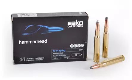 Sako 30-06 Sprg. SP Hammerhead 14.3 g - .30-06 Springfield kiväärinpatruunat - 6438053999370 - 1