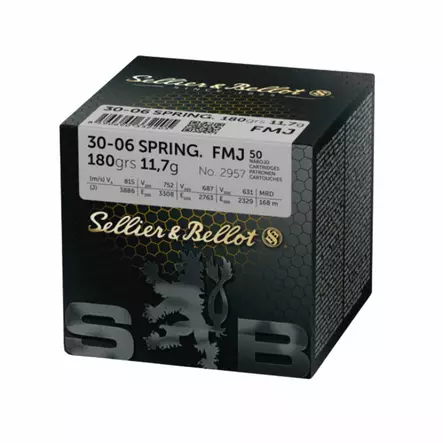 S&B .30-06 FMJ 9,55g - .30-06 Springfield kiväärinpatruunat - 8590690331680 - 1