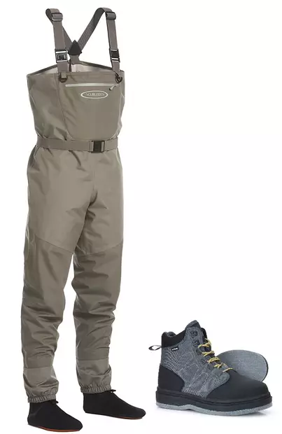 Vision Atom kahluuhousut ja Vision Atom Huopa kahluukengät -kahluupaketti - Kahluuhousu + kenkä -tarjouspaketit - AtomLAtomH10 - 1