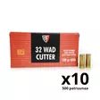 Fiocchi .32 Long Wad Cutter 6,48g LWC - Muut pistoolin ja revolverin patruunat - 762344002019_500 - 1