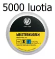 RWS IP luoti 4,49 mm Meisterkugeln 10 ras. - 4,5 mm luodit - 4000294154454_10 - 1