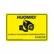 Valvontakyltti ja ikkunatarrat - Riistakameran tarvikkeet - 6438103003170 - 1