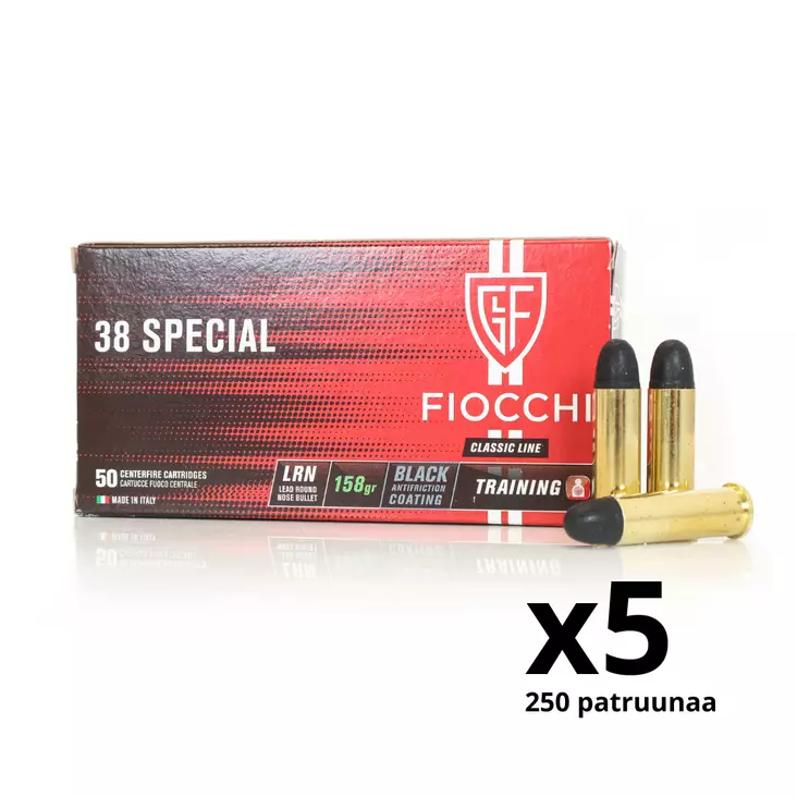 Fiocchi .38 Special LRN 10,24g - Revolverinpatruunat .38 /.357 - 762344002088_250 - 1