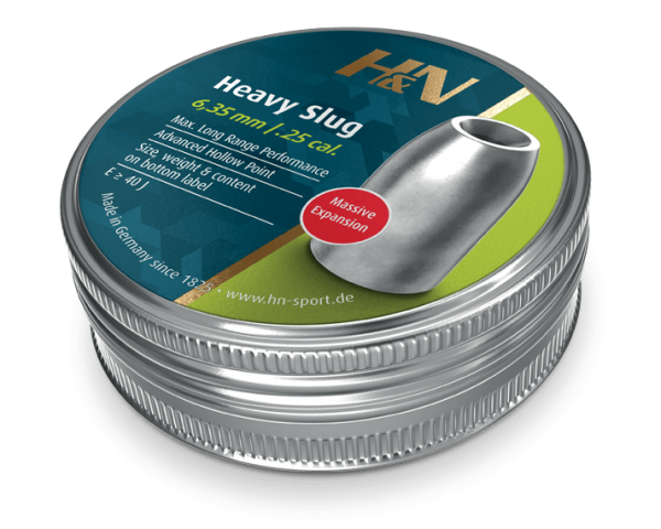 H&N Heavy Slug HP .249cal 6,35mm 2,72 g - 6,35 mm luodit - 4047058022710 - 1