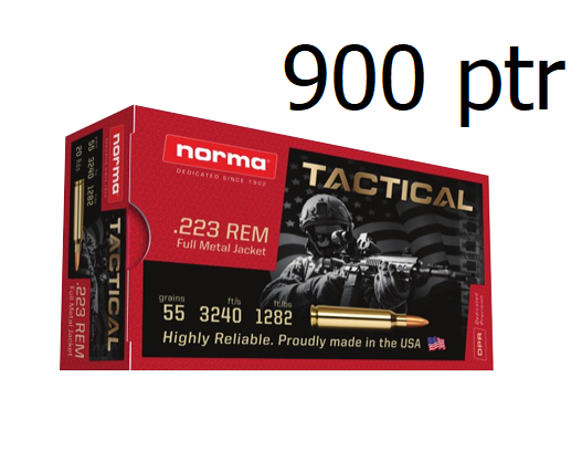 Norma .223 Rem Tactical 3,56 g 900ptr - .223 Remington kiväärinpatruunat - 4000294220289_900 - 1