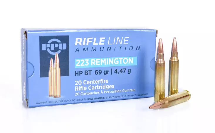 PPU .223 Rem. HPBT 4,47 g - .223 Remington kiväärinpatruunat - 8605003815600 - 1
