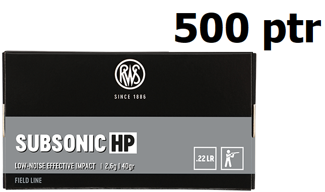 RWS .22 LR Subsonic HP 500ptr - .22 LR pienoiskiväärinpatruunat - 4000294132667_500 - 1