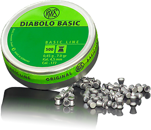RWS Diabolo Basic 4,5mm 0,45g - 4,5 mm luodit - 4000294150920 - 1