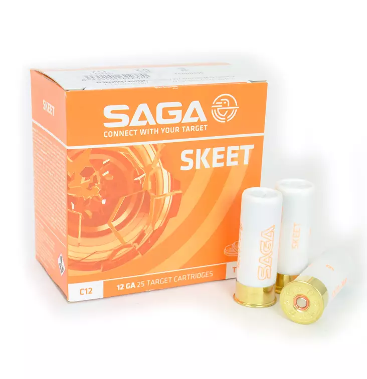 Saga Skeet 24g 9 2,0mm 25kpl ras - 12/70 Trap / Skeet haulikonpatruunat - 8435101622370 - 1