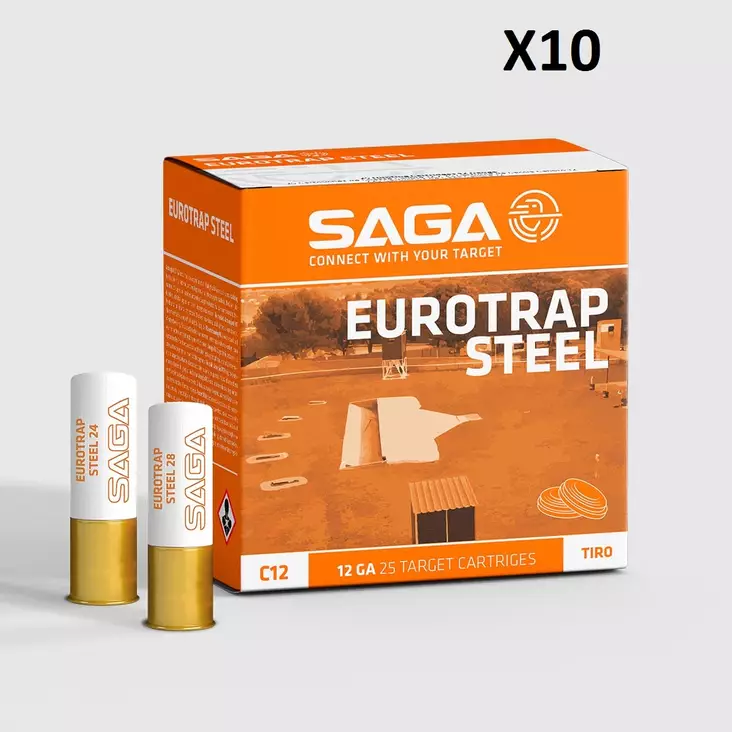Saga Steel Skeet 24g #9 2,0mm 250ptr/ltk - 12/70 Trap / Skeet haulikonpatruunat - 8435101627009_250 - 1