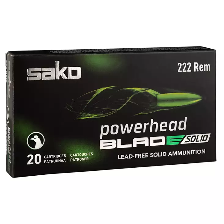 Sako .222 Rem Blade Solid 2,6g - .222 Remington kiväärinpatruunat - C609673GSA10 - 1