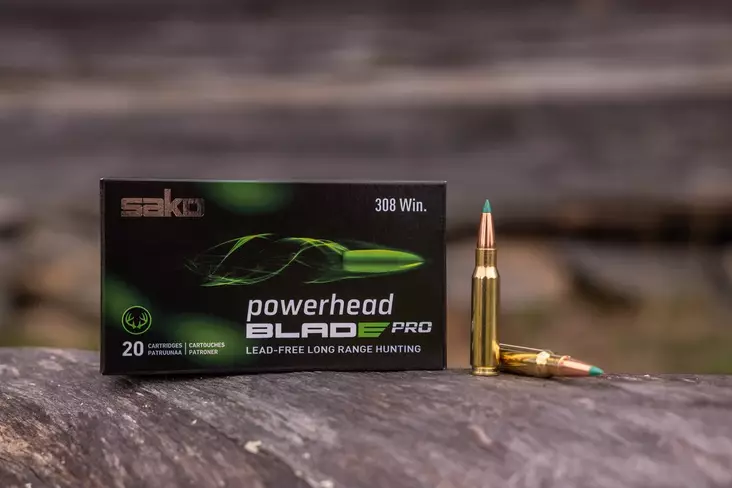 Sako .308 Win. Powerhead Blade Pro 10,5g - .308 Winchester kiväärinpatruunat - 6438053190630 - 1