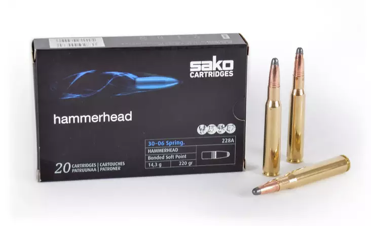 Sako 30-06 Sprg. SP Hammerhead 14.3 g - .30-06 Springfield kiväärinpatruunat - 6438053999370 - 1