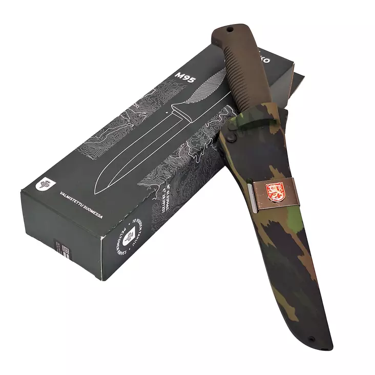 Sissipuukko M95, Vihreä / Camo + Vaakuna - Puukot - 6430082168130 - 1