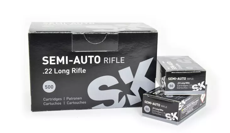 SK .22 LR Semi-Auto rifle 2,59g 345 m/s - .22 LR pienoiskiväärinpatruunat - 4023045422480 - 1