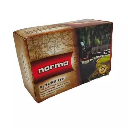 6,5x55SE Norma Jaktmatch 6,5g HP 50 kpl - 6,5x55SE kiväärinpatruunat - 7393923165271 - 1