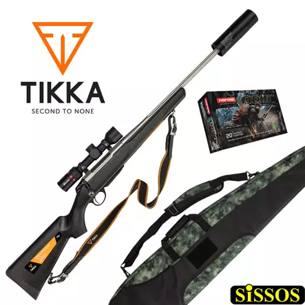 Tikka T3x Superlite S/S .308Win -paketti - .308 Winchester kiväärit - 6438053211342_pkt1 - 1