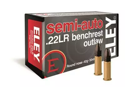 Eley Semi-auto Benchrest Outlaw .22LR - .22 LR pienoiskiväärinpatruunat - 650911023201 - 1