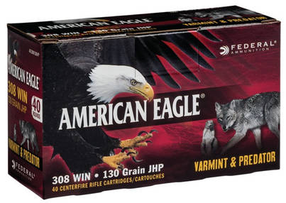 Federal .308 Win. Varmint & Predator JHP - .308 Winchester kiväärinpatruunat - 604544617641 - 3