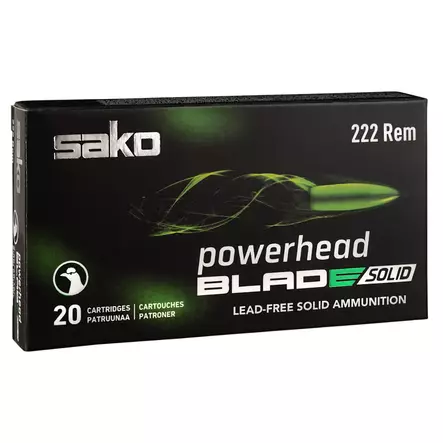 Sako .222 Rem Blade Solid 2,6g - .222 Remington kiväärinpatruunat - 6438053233641 - 1