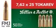 Sellier & Bellot 7,62x25 Tokarev 5,5g FMJ - Muut pistoolin ja revolverin patruunat - 8590690310111 - 2