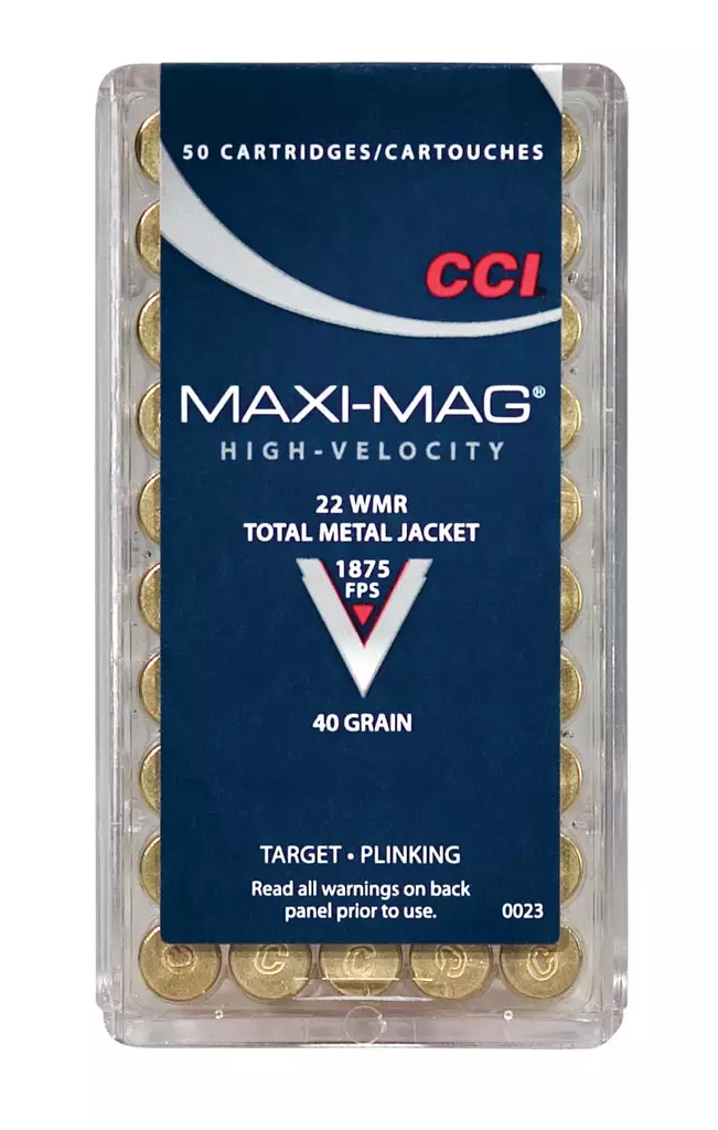 CCI .22 WMR MaxiMag TMJ 2,6g 580m/s - Muut pienoiskiväärinpatruunat - 076683000231 - 1