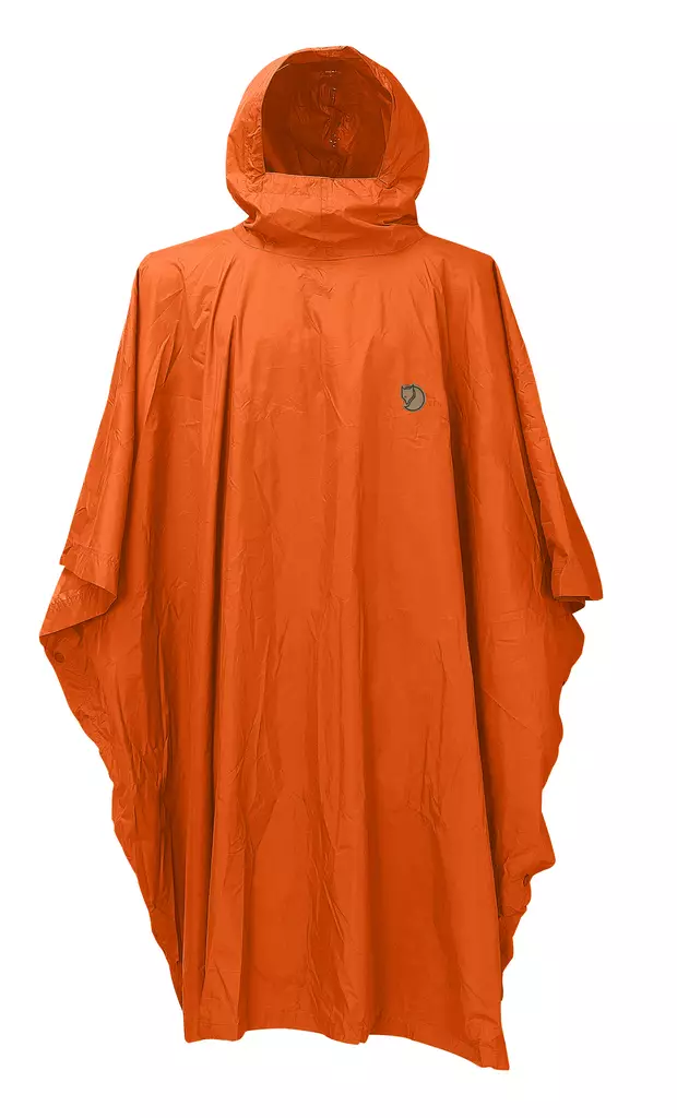 Fjällräven Poncho, oranssi - Sadevaatteet - 7323450168001 - 1
