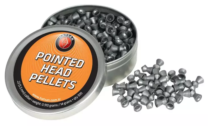 Hatsan Pointed Head Pellet 5,5 mm 0,91g - 5,5 mm luodit - 1304020001 - 1