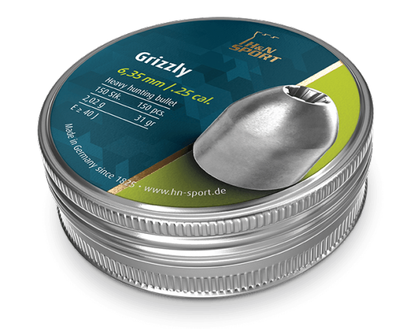 H&N Grizzly 6,35mm - 6,35 mm luodit - 4047058018461 - 1