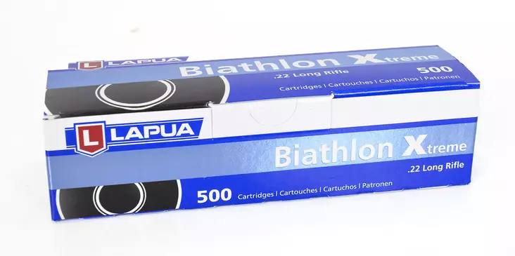 Lapua .22 LR Biathlon Xtreme 500kpl/ltk - .22 LR pienoiskiväärinpatruunat - 4023045422701 - 1
