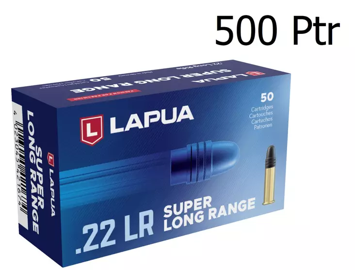 Lapua .22 LR Super Long Range 500 ptr - .22 LR pienoiskiväärinpatruunat - 4023045422671 - 1