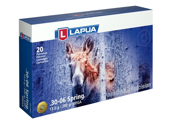 Lapua 30-06 Sprg. Mega 13,0 g - .30-06 Springfield kiväärinpatruunat - 6418267101721 - 1