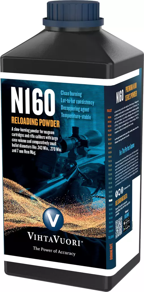 N160 ruuti, Vihtavuori, 1 kg purkki - Ruudit - 6420615700081 - 2