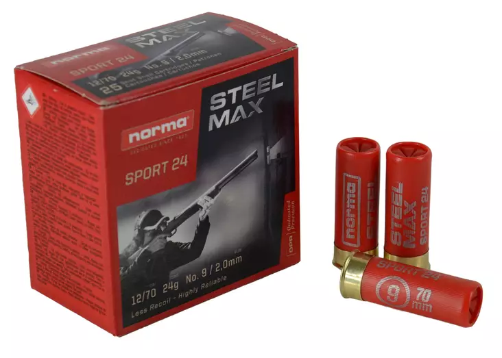 Norma Trap Steel Max 24g #7 25ptr/ras - 12/70 Trap / Skeet haulikonpatruunat - 8436587335891 - 1