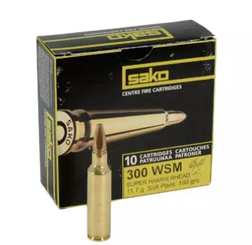 Sako Super hammerhead 300 WSM 11,7g 180gr - Muut kiväärinpatruunat - 6438053999011 - 1