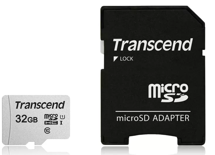 Transcend micro SDHC UHS-1 32 GB adapterilla - Riistakameran tarvikkeet - 760557842071 - 1