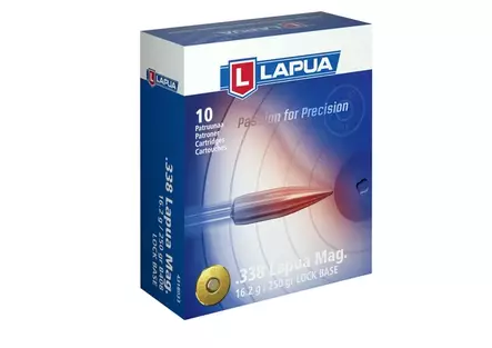 .338 LM Lapua Lock Base 16,2g - Muut kiväärinpatruunat - 6418267101752 - 1