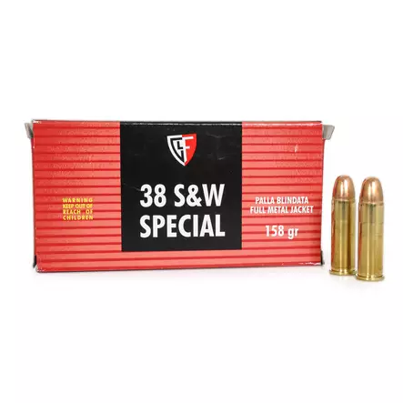 Fiocchi .38 Special FMJ 10,24g - Revolverinpatruunat .38 /.357 - 762344000992 - 2