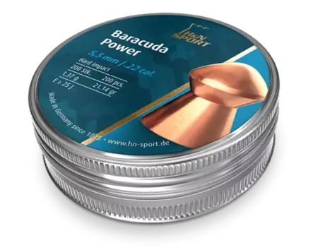 H&N Baracuda Power 5,5mm kuparoitu 1,37g - 5,5 mm luodit - 4047058015002 - 2