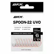 BKK Spoon-22 SS UVO 1-haarakoukku - Jigipäät ja koukut - 6974190009102 - 2